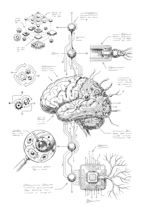 Illustration Son équipe